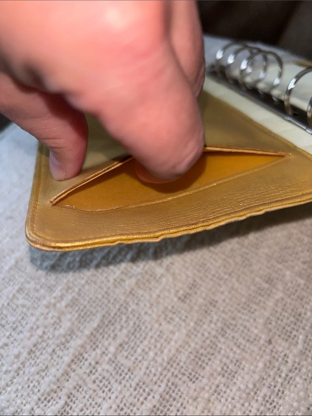 Chanel Yellow Travel Line 7” Agenda